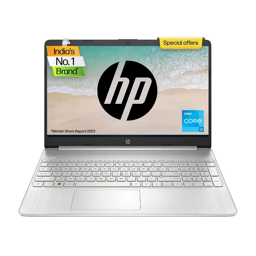 HP Laptop 15s, 12th Gen Intel Core i3, 15.6-inch (39.6 cm), 8GB DDR4, 512GB SSD, Thin & Light, Dual Speakers (Win 11, MSO 2021, Silver, 1.69 kg), fq5007TU / FQ5327TU